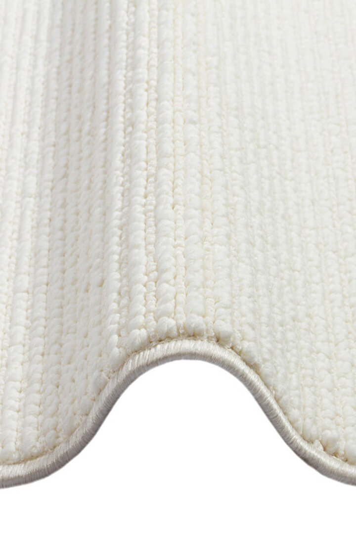 Puf Dokulu Sade Renk Kabartmalı Modena Masaj Etkili Yuvarlak Halı Mo01 Krem - 3