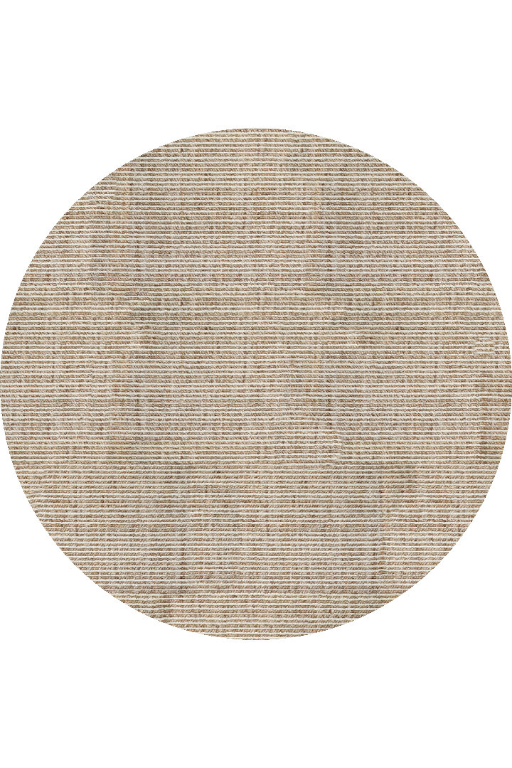 Puf Dokulu Sade Renk Kabartmalı Modena Masaj Etkili Yuvarlak Halı Mo04 Terra - Frenda