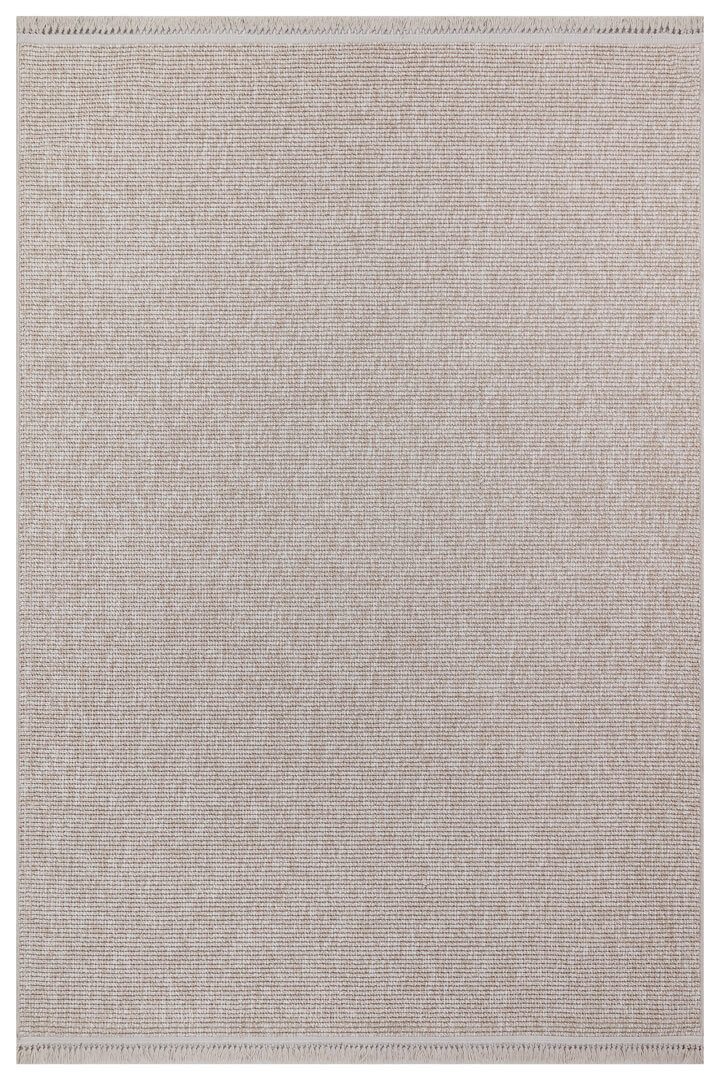 Puf Yumuşak Kabartmalı Sade Renk Milano Masaj Etkili Halı Ml01 Bej 