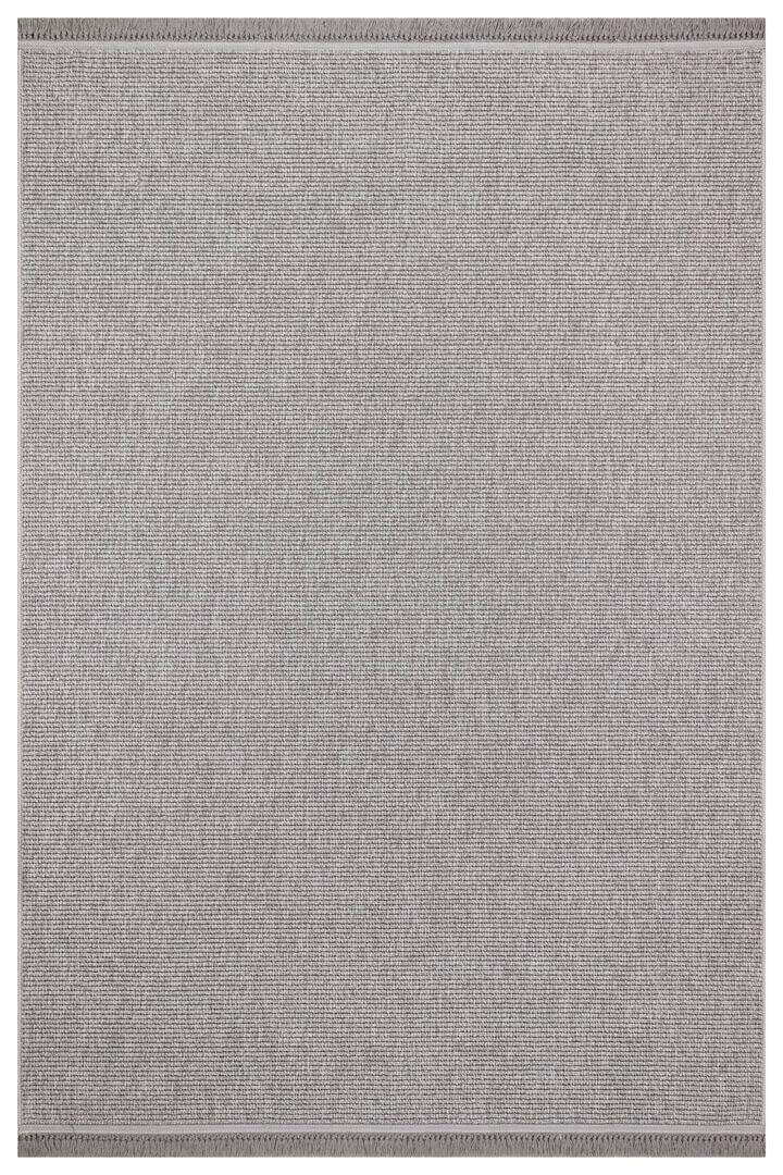 Puf Yumuşak Kabartmalı Sade Renk Milano Masaj Etkili Halı Ml01 Gri - 1