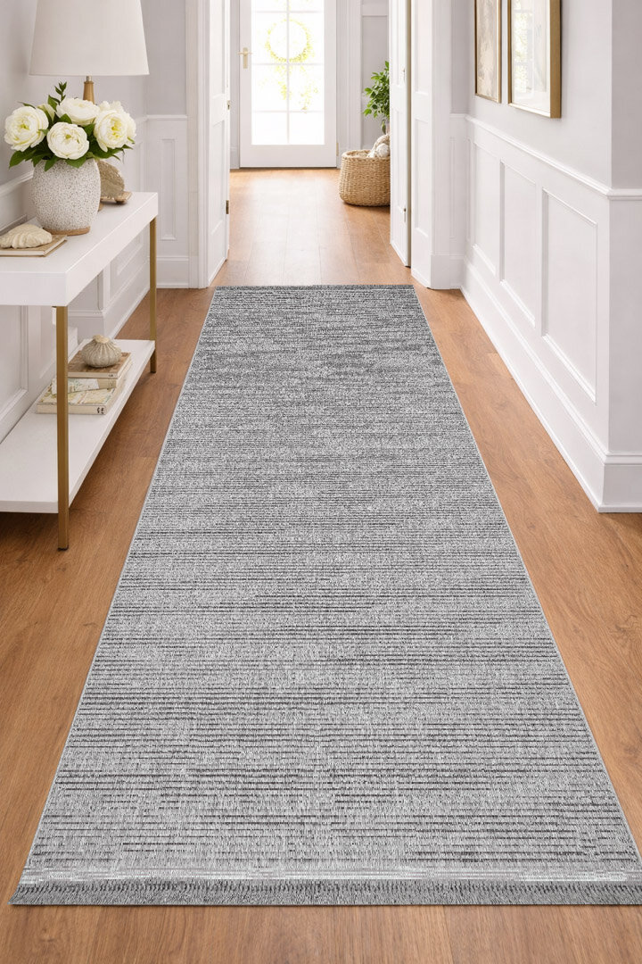 Puf Yumuşak Kabartmalı Sade Renk Milano Masaj Etkili Halı Ml01 Gri - 2