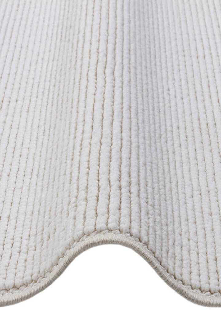 Puf Yumuşak Kabartmalı Sade Renk Milano Masaj Etkili Halı Ml01 Krem - 4