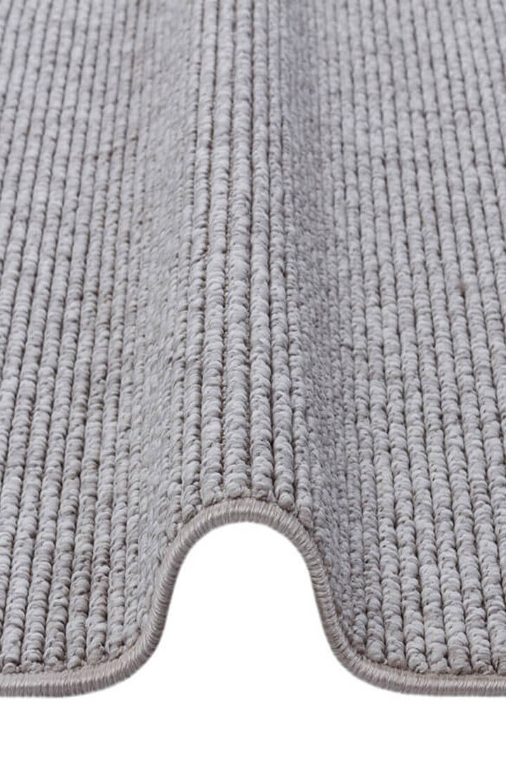 Puf Yumuşak Kabartmalı Sade Renk Milano Masaj Etkili Oval Halı Ml01 Gri - 2