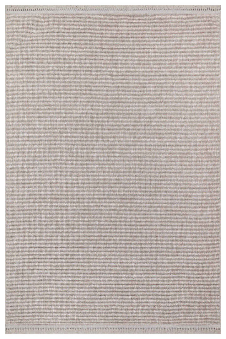 Puf Yumuşak Kabartmalı Sade Renk Milano Masaj Etkili Yolluk Özel Ölçü Kesme Halı Ml01 Bej - 2