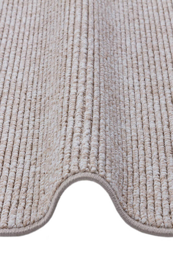 Puf Yumuşak Kabartmalı Sade Renk Milano Masaj Etkili Yolluk Özel Ölçü Kesme Halı Ml01 Bej - 4