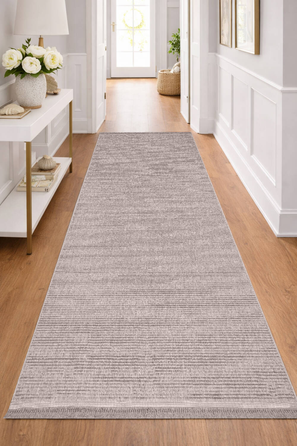 Puf Yumuşak Kabartmalı Sade Renk Milano Masaj Etkili Yolluk Özel Ölçü Kesme Halı Ml01 Bej - 1