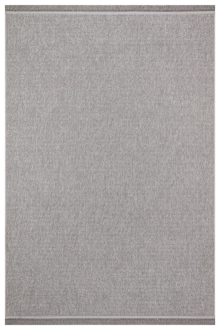 Puf Yumuşak Kabartmalı Sade Renk Milano Masaj Etkili Yolluk Özel Ölçü Kesme Halı Ml01 Gri - Frenda (1)