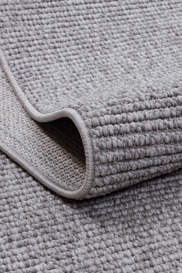 Puf Yumuşak Kabartmalı Sade Renk Milano Masaj Etkili Yuvarlak Halı Ml01 Gri - 3