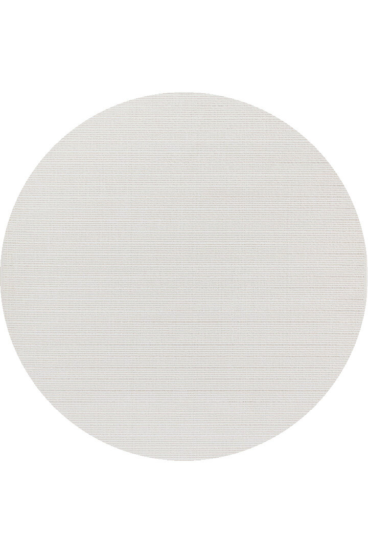 Puf Yumuşak Kabartmalı Sade Renk Milano Masaj Etkili Yuvarlak Halı Ml01 Krem 