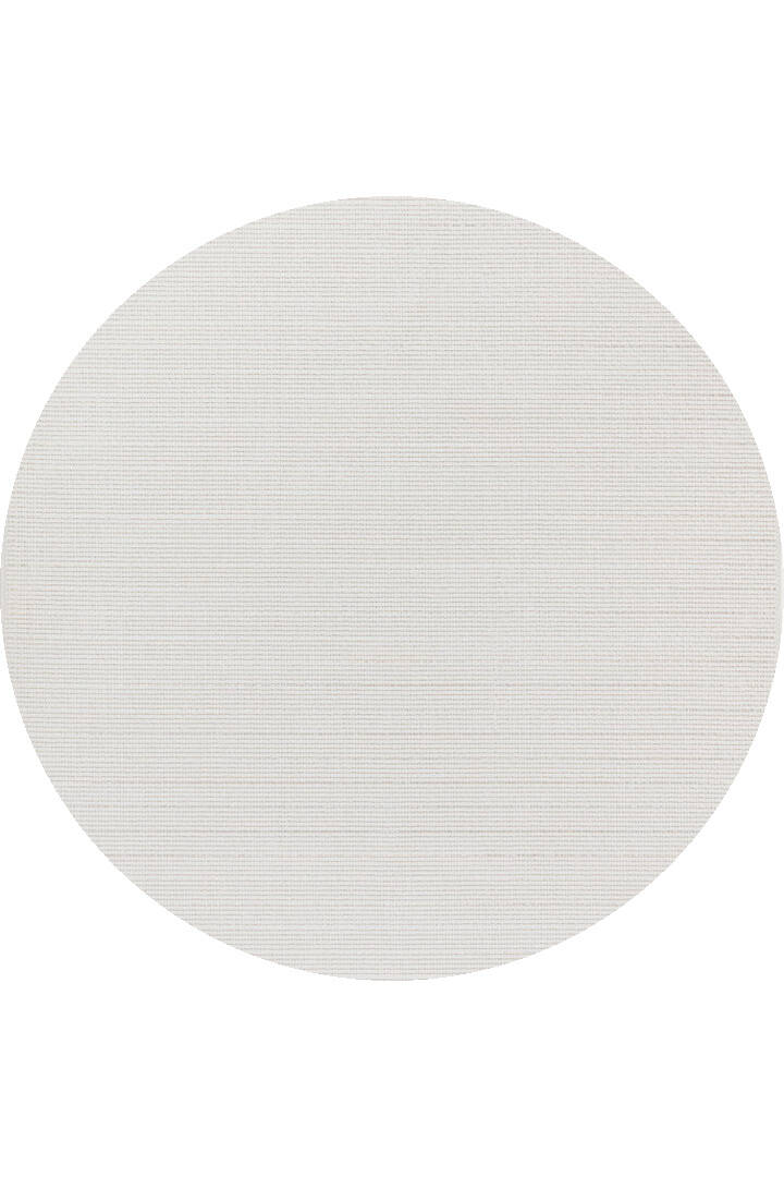 Puf Yumuşak Kabartmalı Sade Renk Milano Masaj Etkili Yuvarlak Halı Ml01 Krem - 1