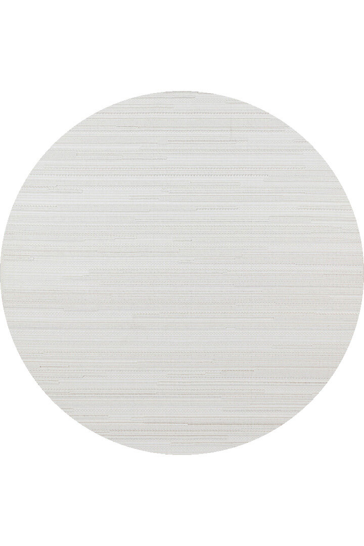 Puf Yumuşak Kabartmalı Sade Renk Milano Masaj Etkili Yuvarlak Halı Ml02 Krem 