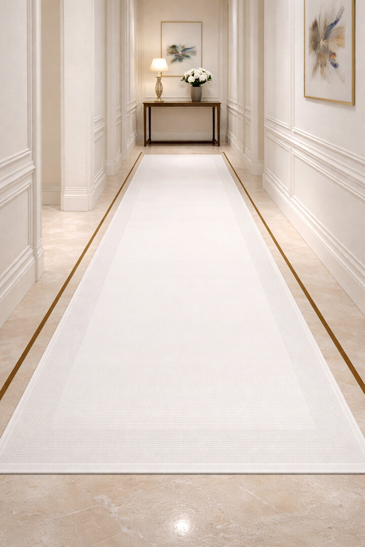 Sofistike Desen Raymond Akrilik Makine Halısı Ra01 Krem - 3