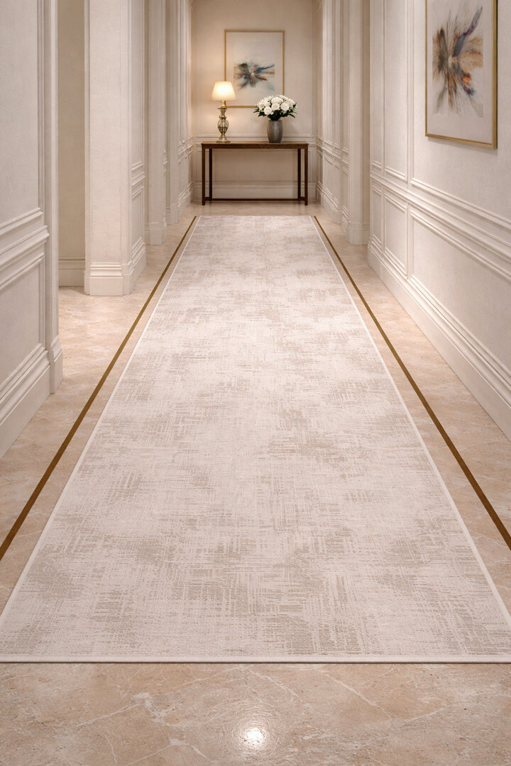 Sofistike Desen Raymond Akrilik Makine Halısı Ra08 Krem - 3