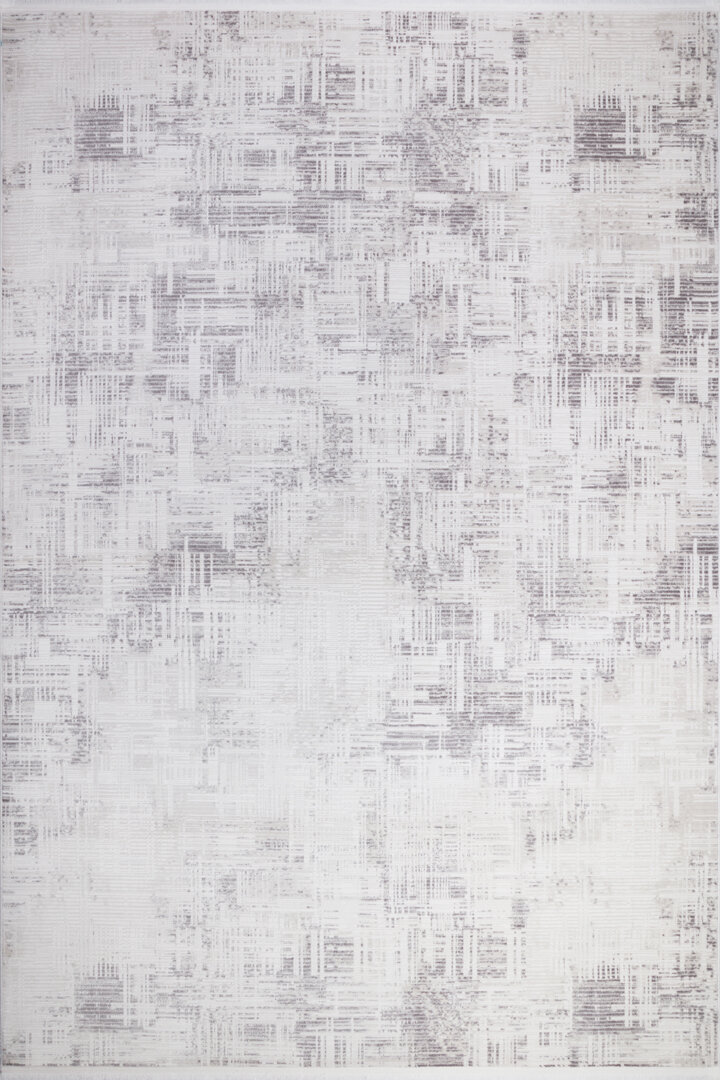 Sofistike Desen Raymond Akrilik Makine Halısı Ra09 Gri - Frenda