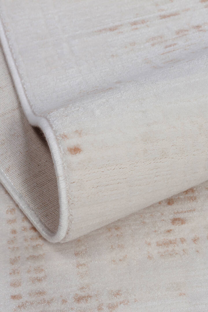 Sofistike Desen Raymond Akrilik Makine Oval Halı Ra08 Krem - 2