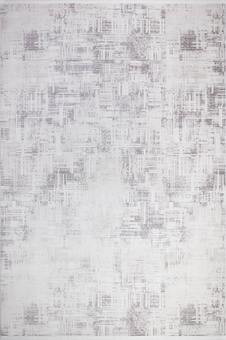 Sofistike Desen Raymond Akrilik Makine Yolluk Özel Ölçü Kesme Halı Ra09 Gri - 2