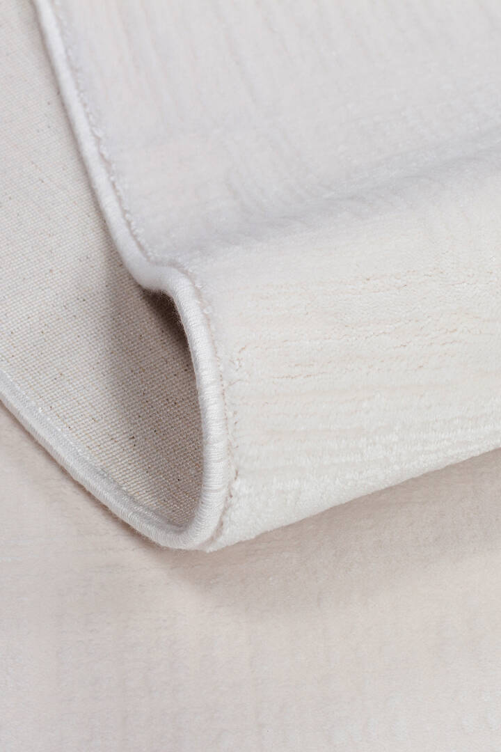 Sofistike Desen Raymond Akrilik Makine Yuvarlak Halı Ra07 Krem - 2