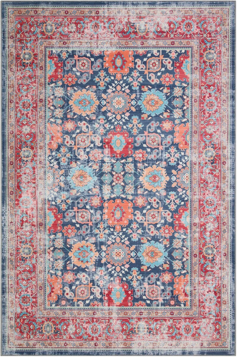 Vintage Desen Şönil Taban Dijital Baskılı Yıkanabilir Halı - 2